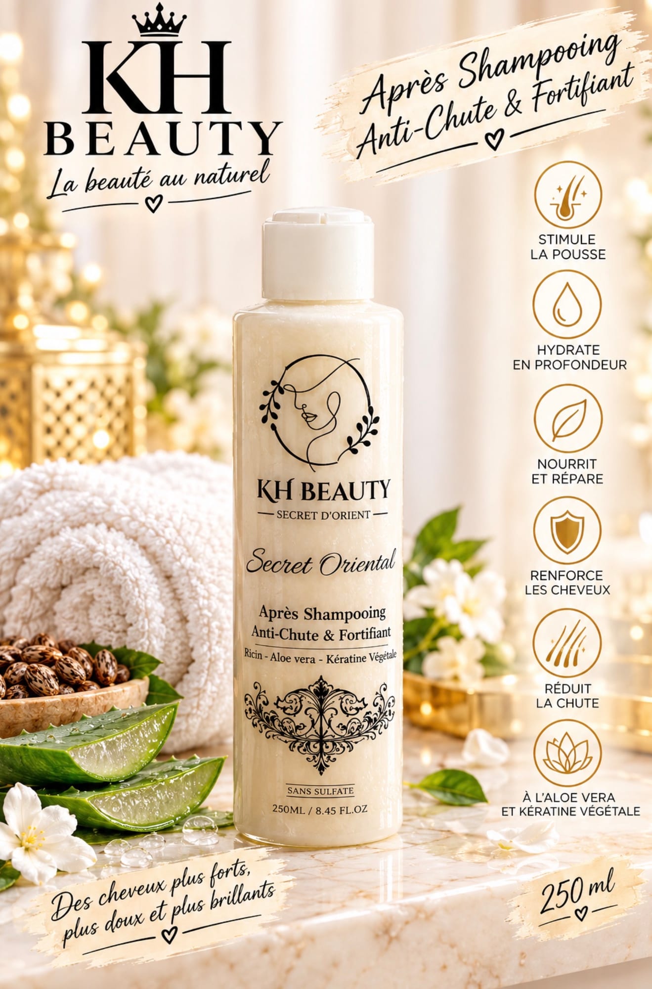 Après shampooing anti chute fortifiant sans sulfate